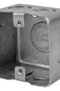 CAJA CHAPA EMBUTIR MIGNON 5X5 ALUMINIZADA *9 DE JULIO*