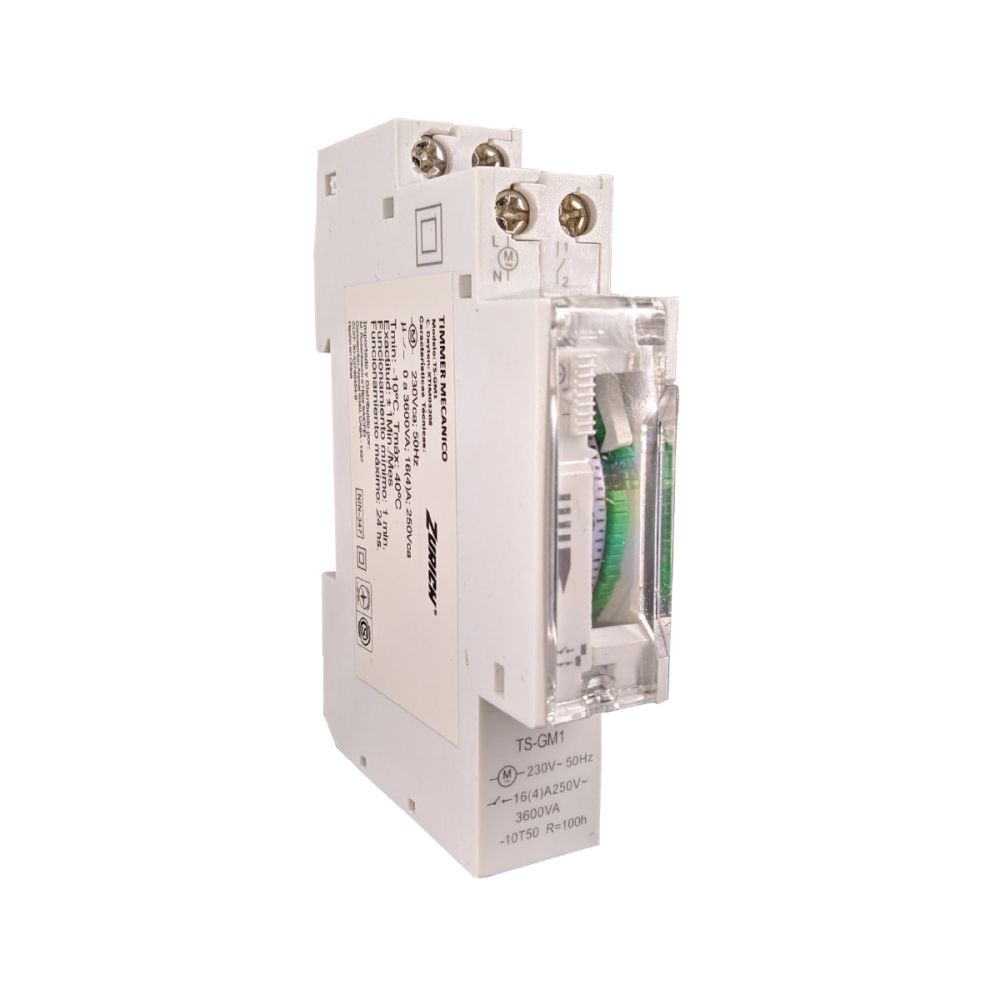 TIMER MECANICO PROGRAMABLE PARA RIEL DIN ZURICH