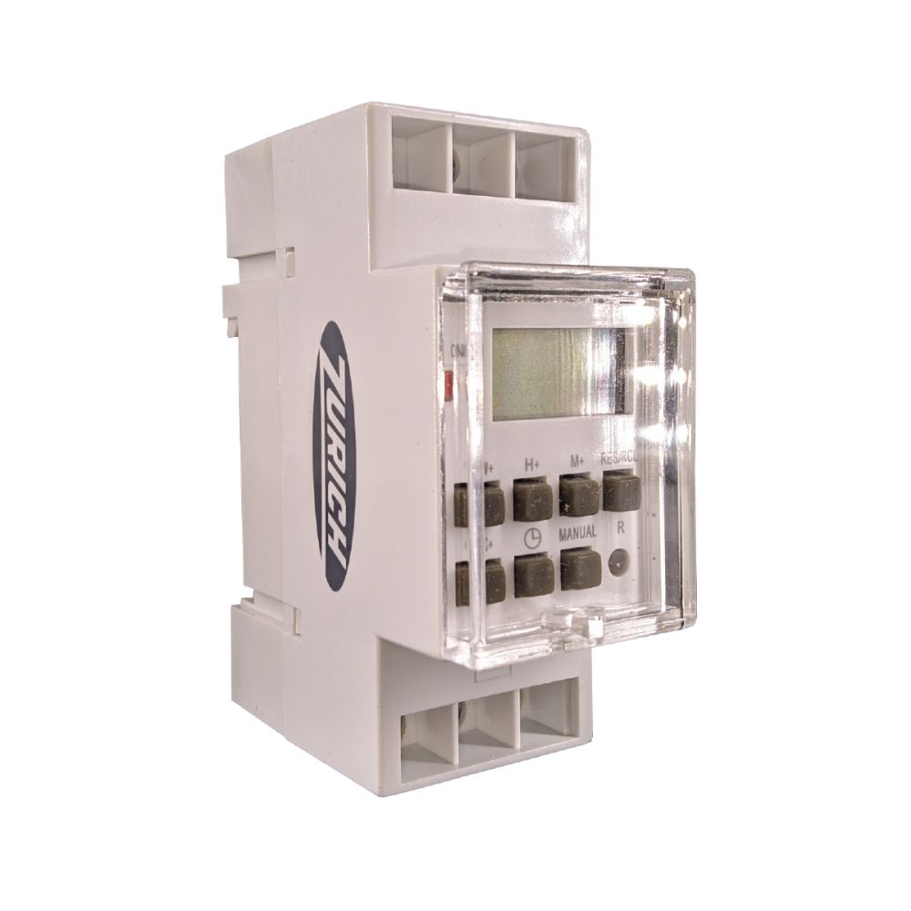 TIMER DIGITAL PROGRAMABLE PARA RIEL DIN ZURICH